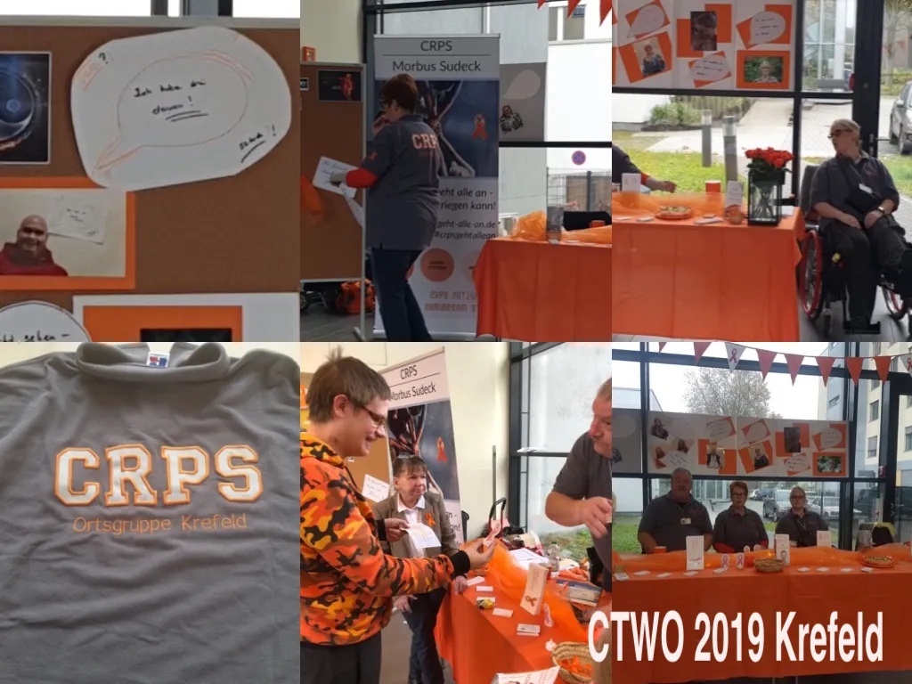 Nachlese zum „Color the world orange – Färbe die Welt orange“ Weltaufklärungstag für CRPS 2019