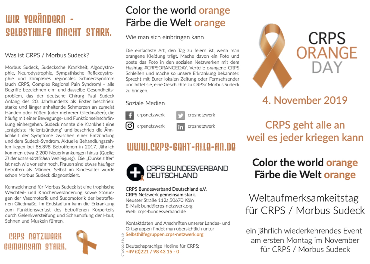 COLOR THE WORLD ORANGE – Färbe die Welt orange